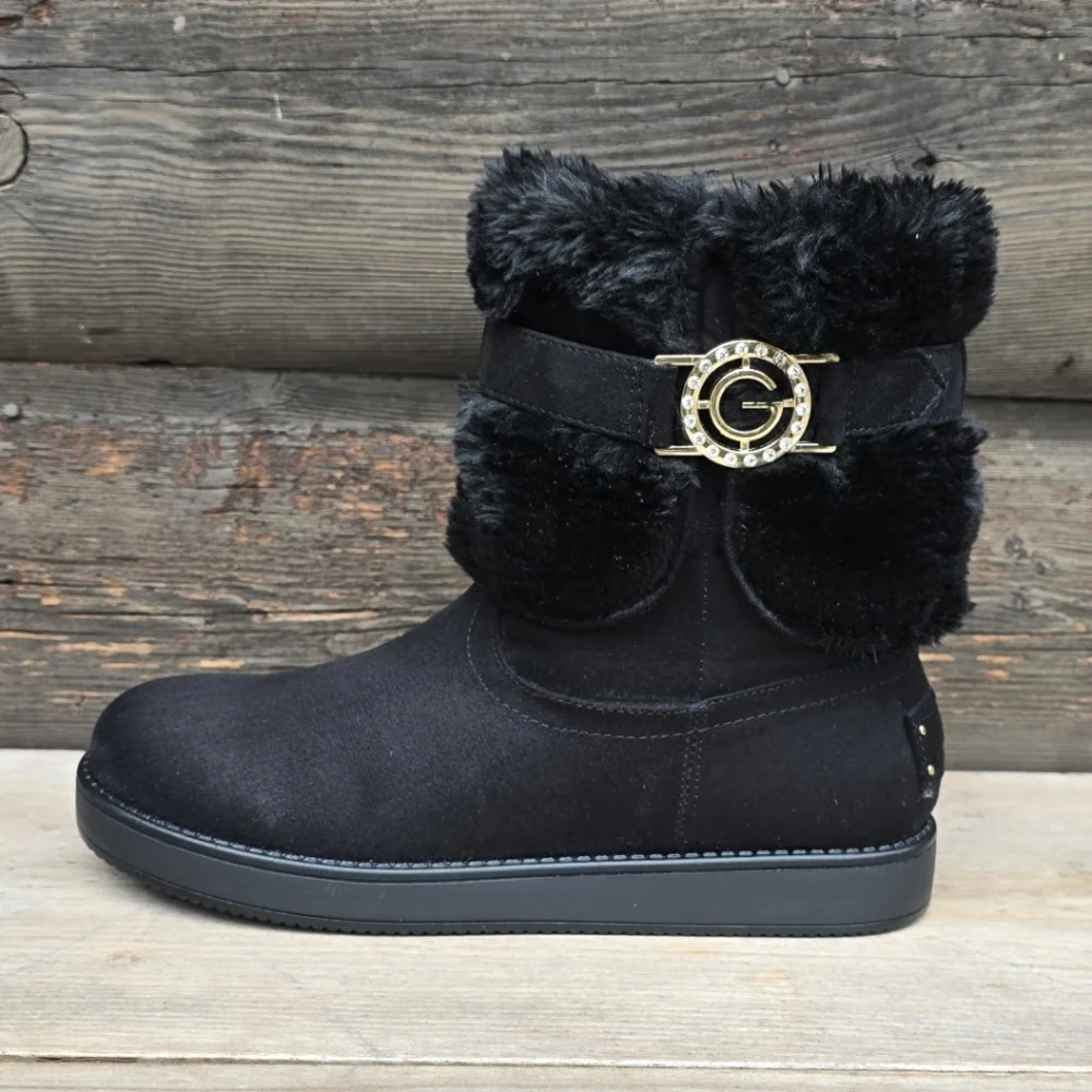 GBG Los Angeles NEW!! Alstyn Cozy Glam Chic, Warm, Faux Fur Winter Bootie 7M